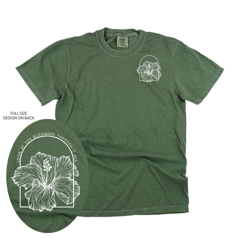 Look At You Blooming Through It All (pf&b) - Comfort Colors Tee