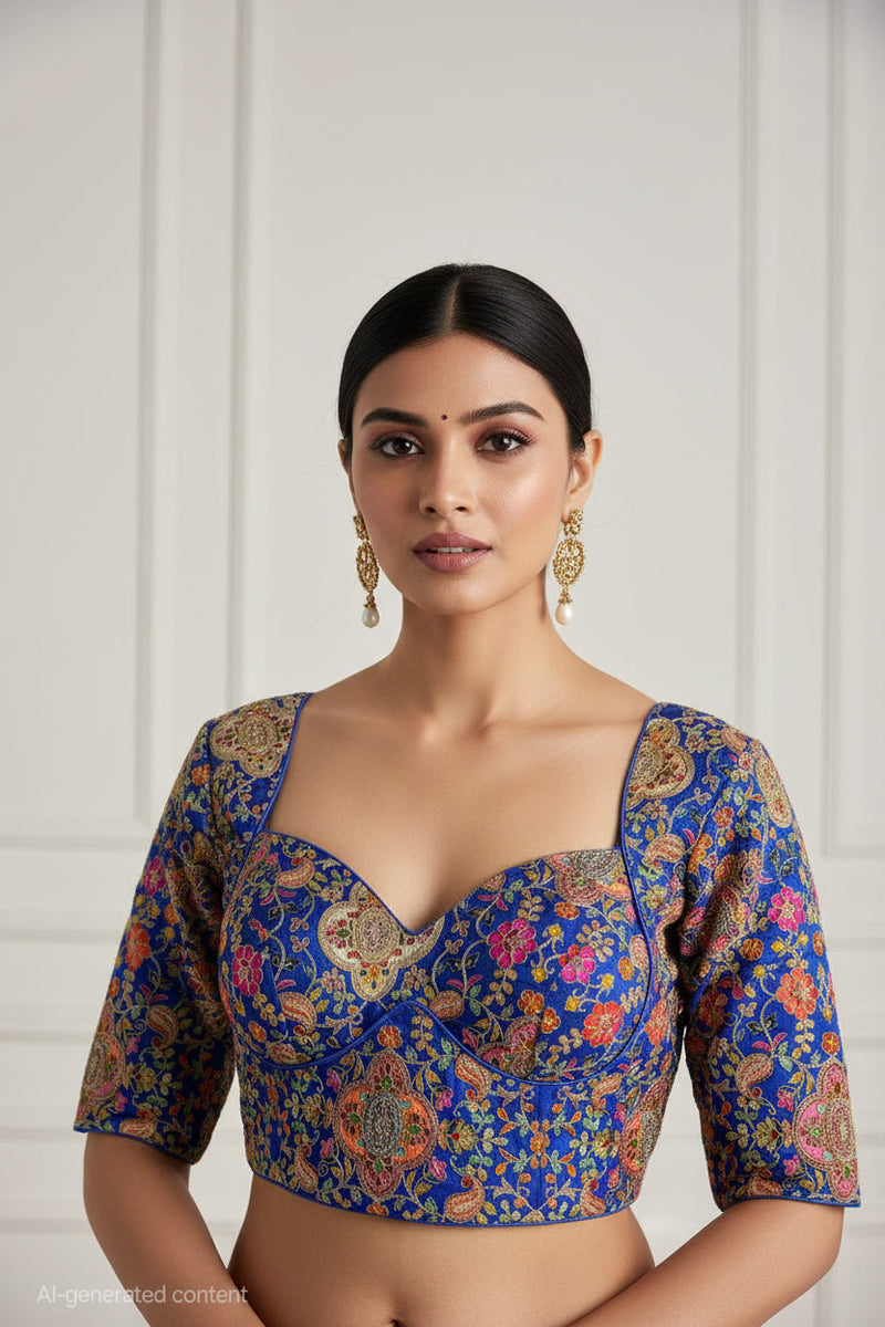 Silk blouses with jardoji work