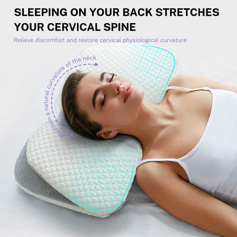 Memory Cotton Butterfly Pillow for Cervical Spine Protection