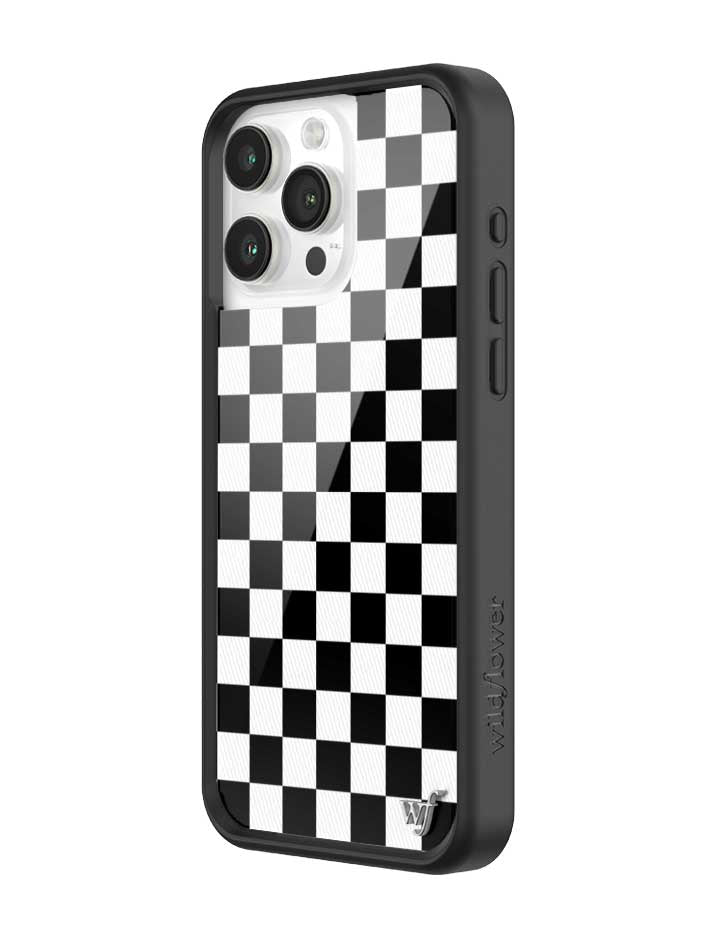 Checkers | Black iPhone Case