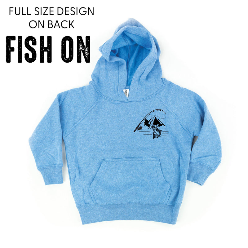 Mountain Fish & Pole - Fish On (pf&b) - Child HOODIE