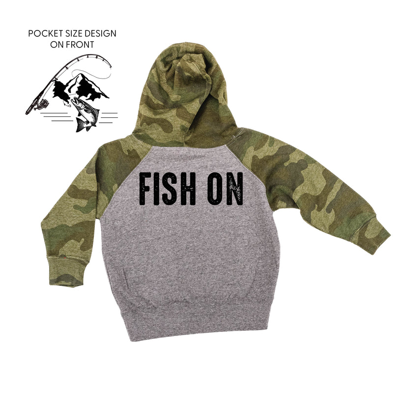 Mountain Fish & Pole - Fish On (pf&b) - Child HOODIE