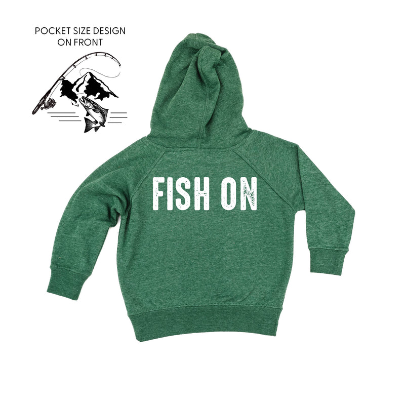 Mountain Fish & Pole - Fish On (pf&b) - Child HOODIE