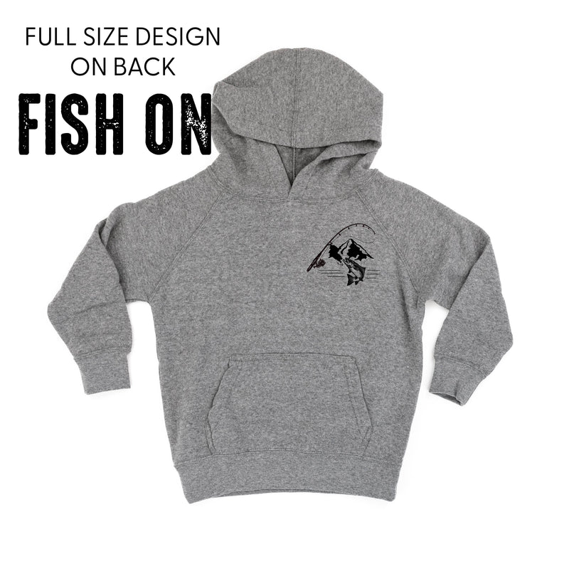 Mountain Fish & Pole - Fish On (pf&b) - Child HOODIE