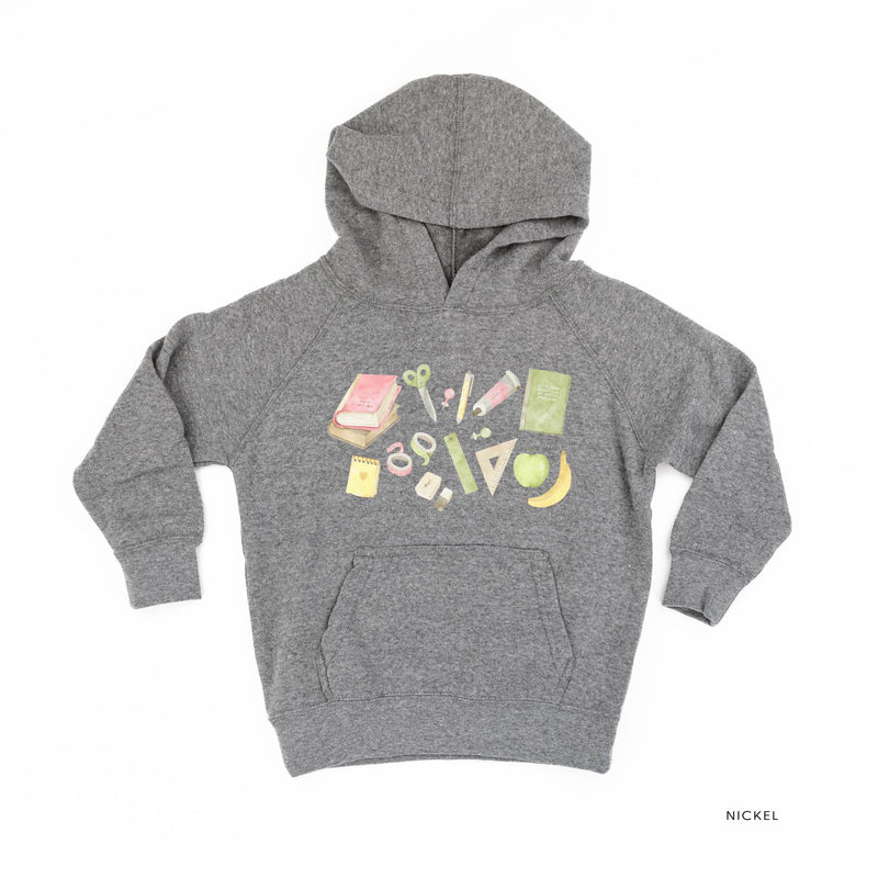 Watercolor School Supplies - Child HOODIE
