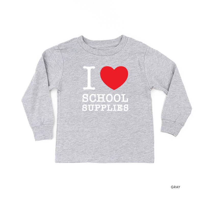 I ♥ School Supplies - Child Long Sleeve Tee