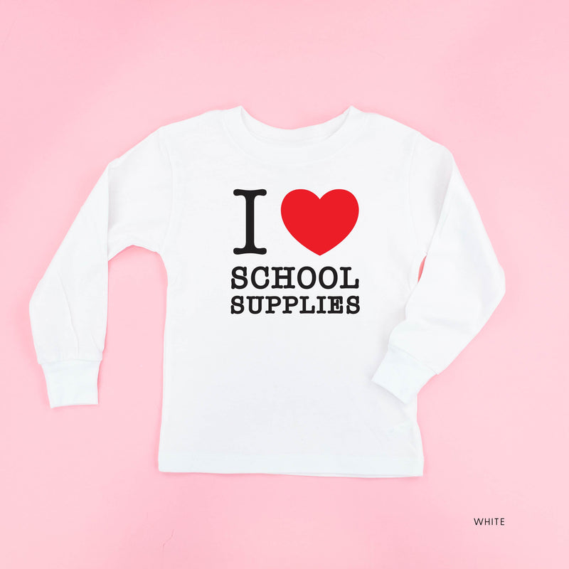 I ♥ School Supplies - Child Long Sleeve Tee