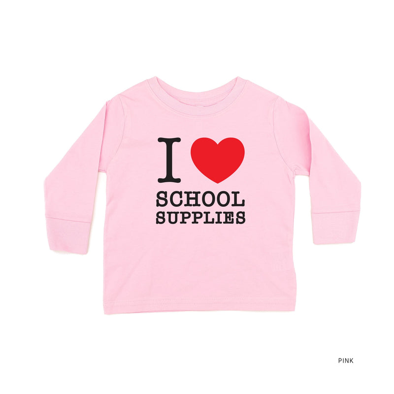 I ♥ School Supplies - Child Long Sleeve Tee