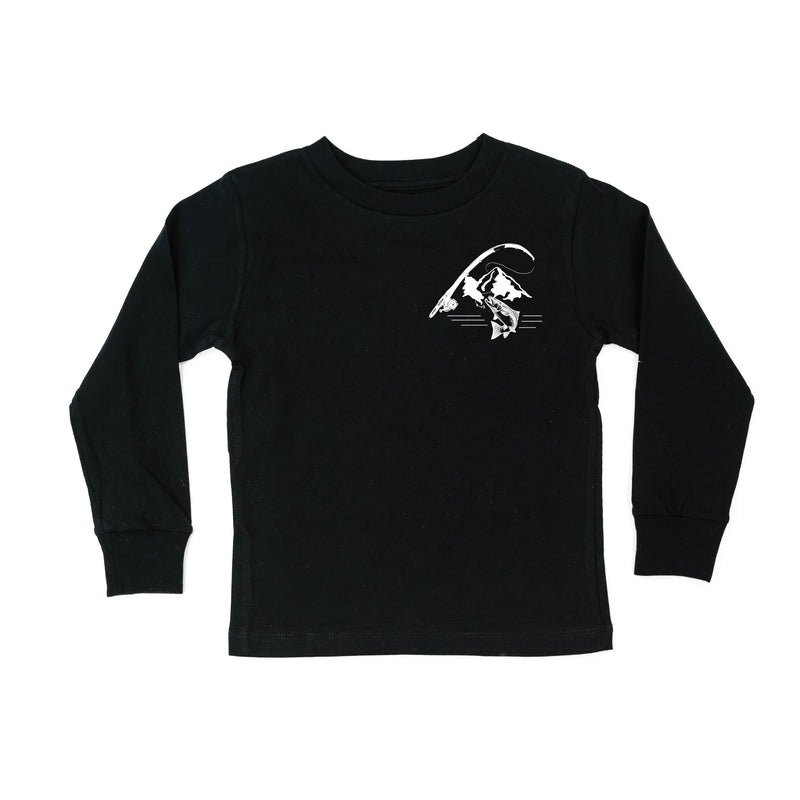 Mountain Fish & Pole - Fish On (pf&b) - Child Long Sleeve Tee