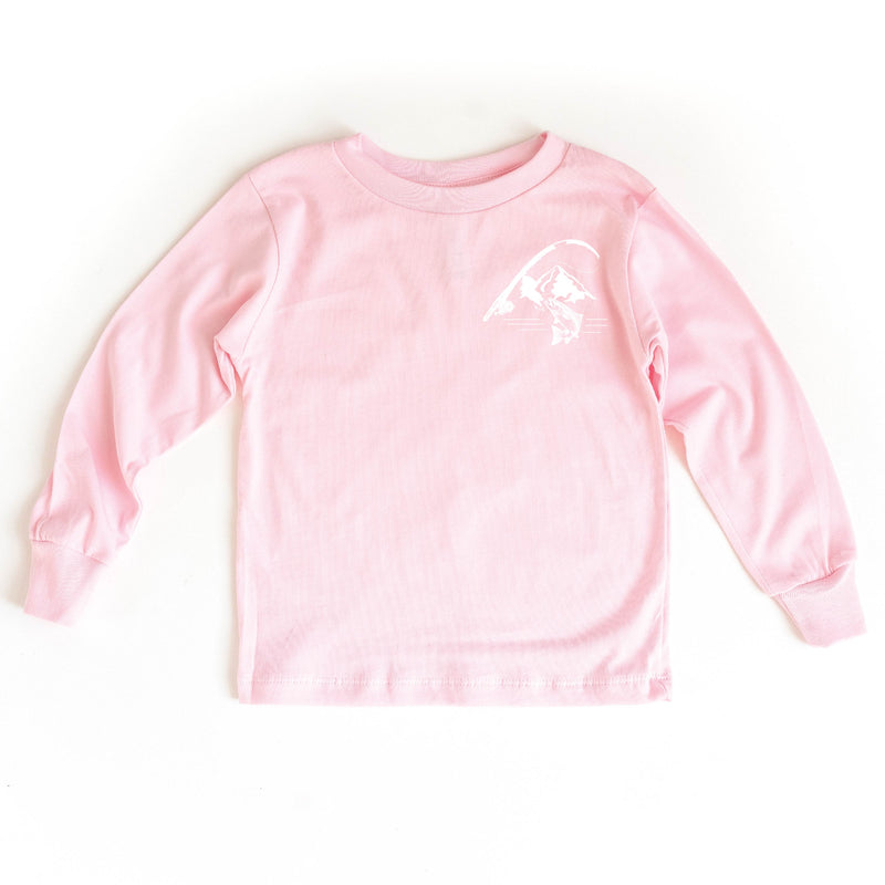 Mountain Fish & Pole - Fish On (pf&b) - Child Long Sleeve Tee
