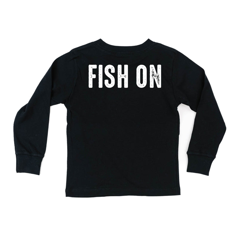 Mountain Fish & Pole - Fish On (pf&b) - Child Long Sleeve Tee