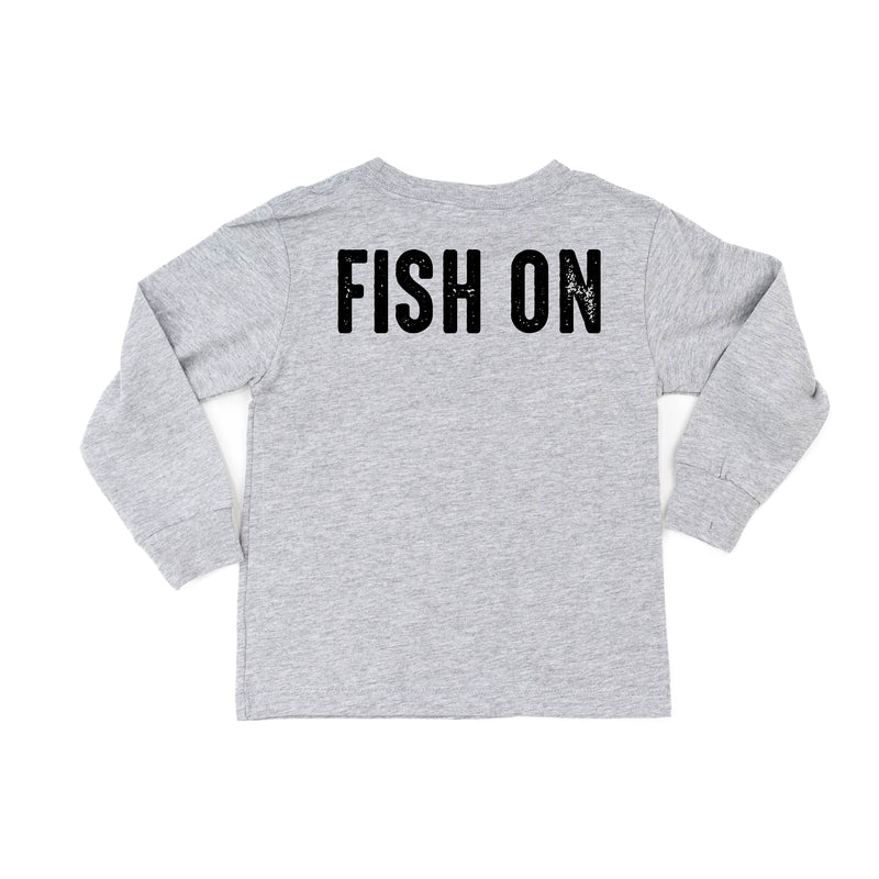 Mountain Fish & Pole - Fish On (pf&b) - Child Long Sleeve Tee