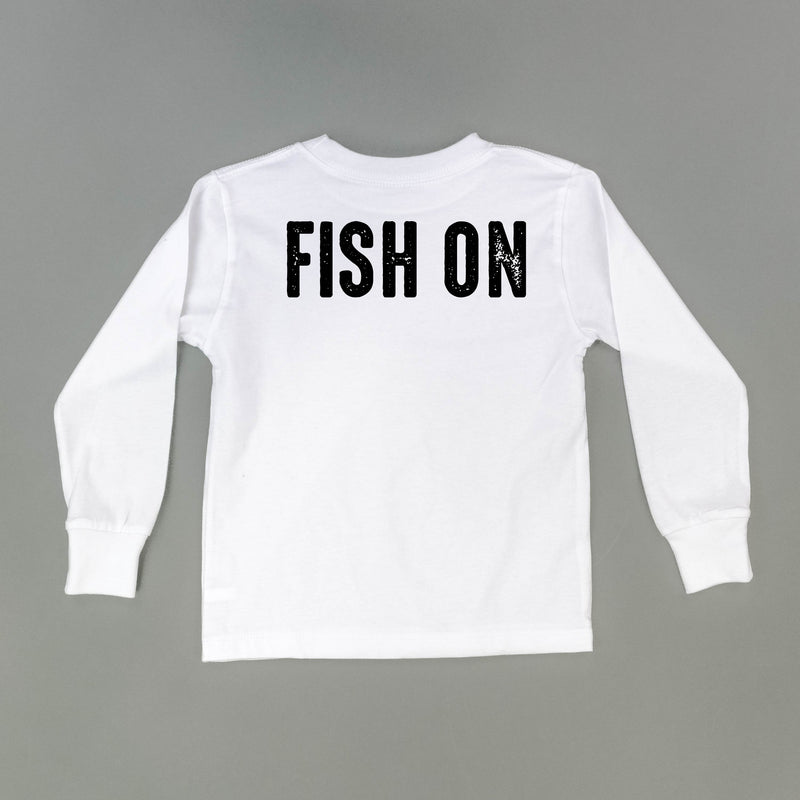 Mountain Fish & Pole - Fish On (pf&b) - Child Long Sleeve Tee