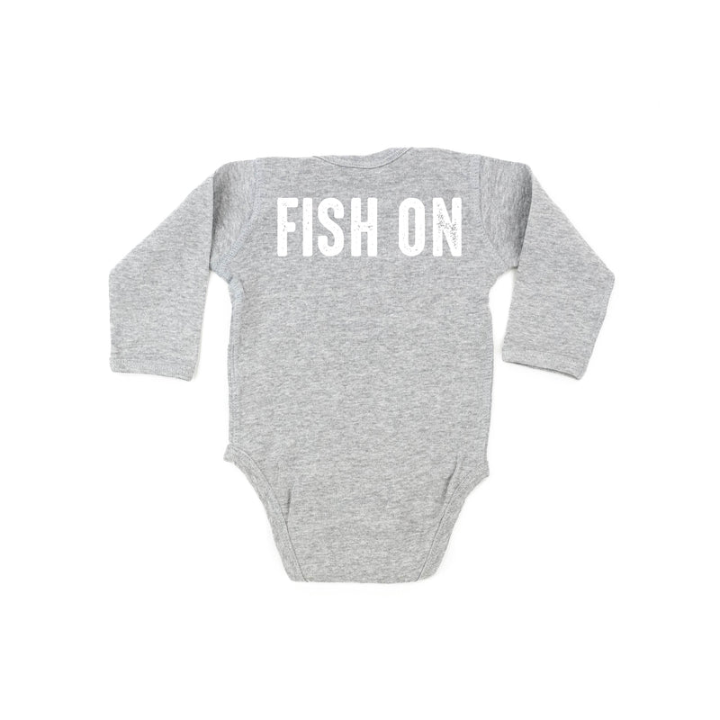 Mountain Fish & Pole - Fish On (pf&b) - Child Long Sleeve Tee