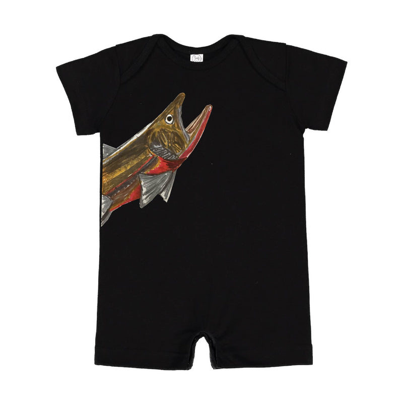 Cutthroat Trout - Hand Drawn - Shorts Romper