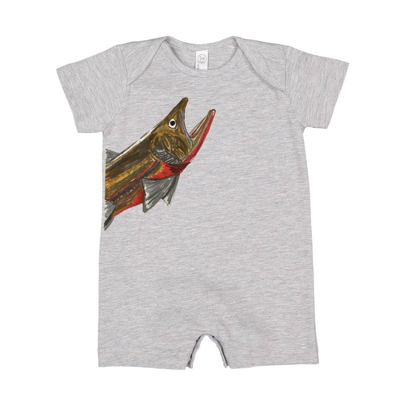 Cutthroat Trout - Hand Drawn - Shorts Romper