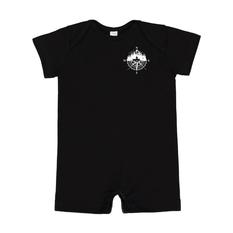 Fishing Compass - Fishing Scene (pf&b) - Shorts Romper