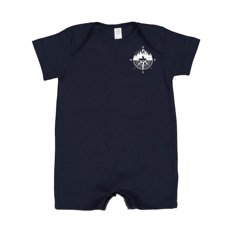 Fishing Compass - Fishing Scene (pf&b) - Shorts Romper
