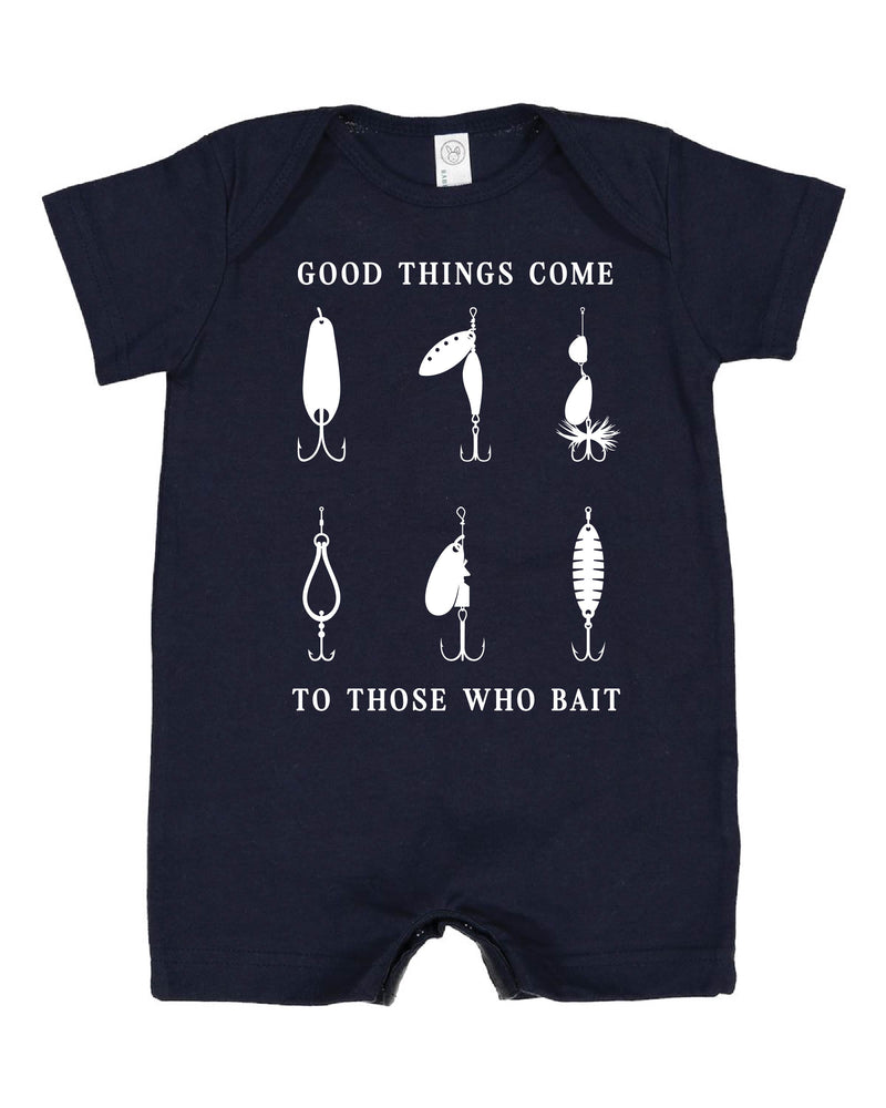 Good Things Come to Those Who Bait - Shorts Romper