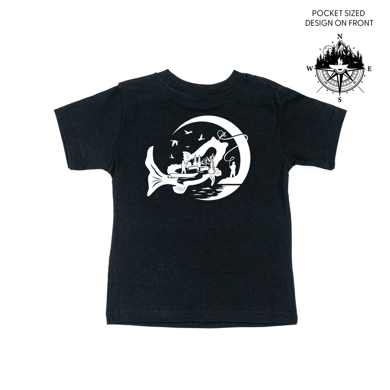 Fishing Compass - Fishing Scene (pf&b) - Child Tee