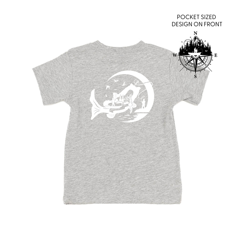 Fishing Compass - Fishing Scene (pf&b) - Child Tee