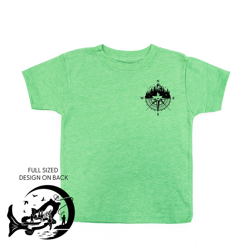Fishing Compass - Fishing Scene (pf&b) - Child Tee
