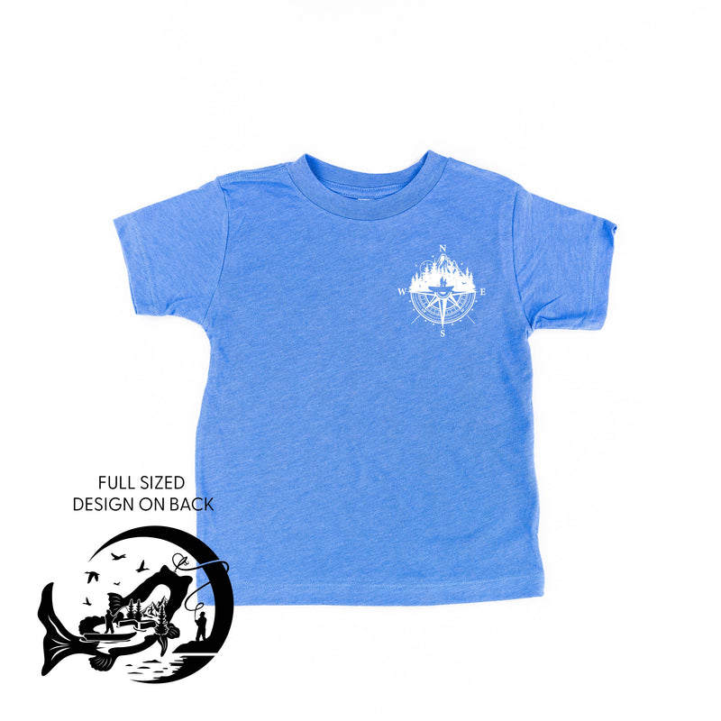 Fishing Compass - Fishing Scene (pf&b) - Child Tee