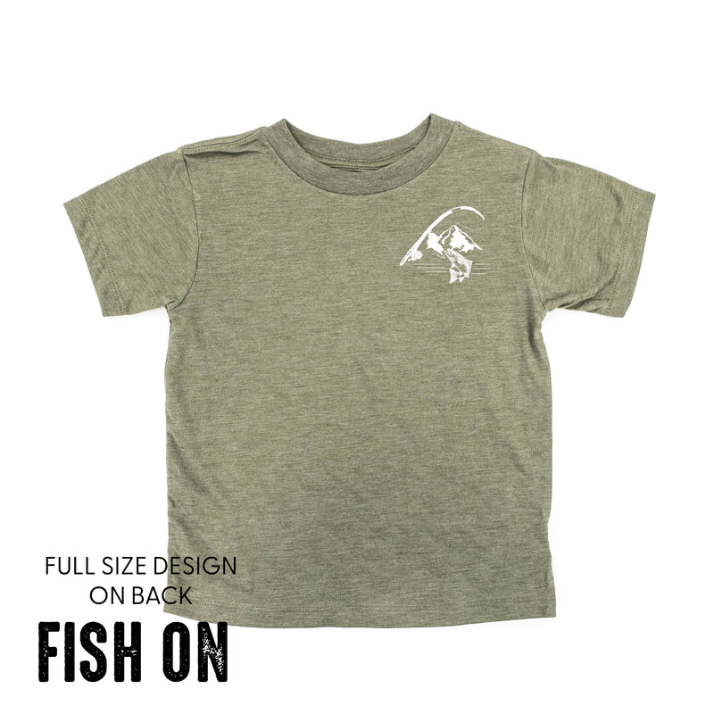 Mountain Fish & Pole - Fish On (pf&b) - Child Tee