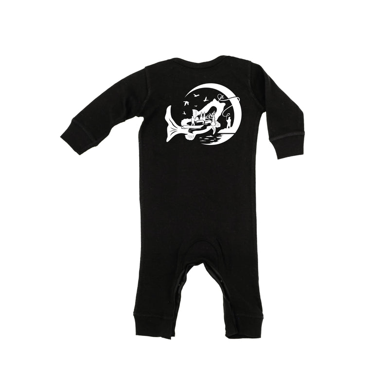 Fishing Compass - Fishing Scene (pf&b) - Baby Sleeper