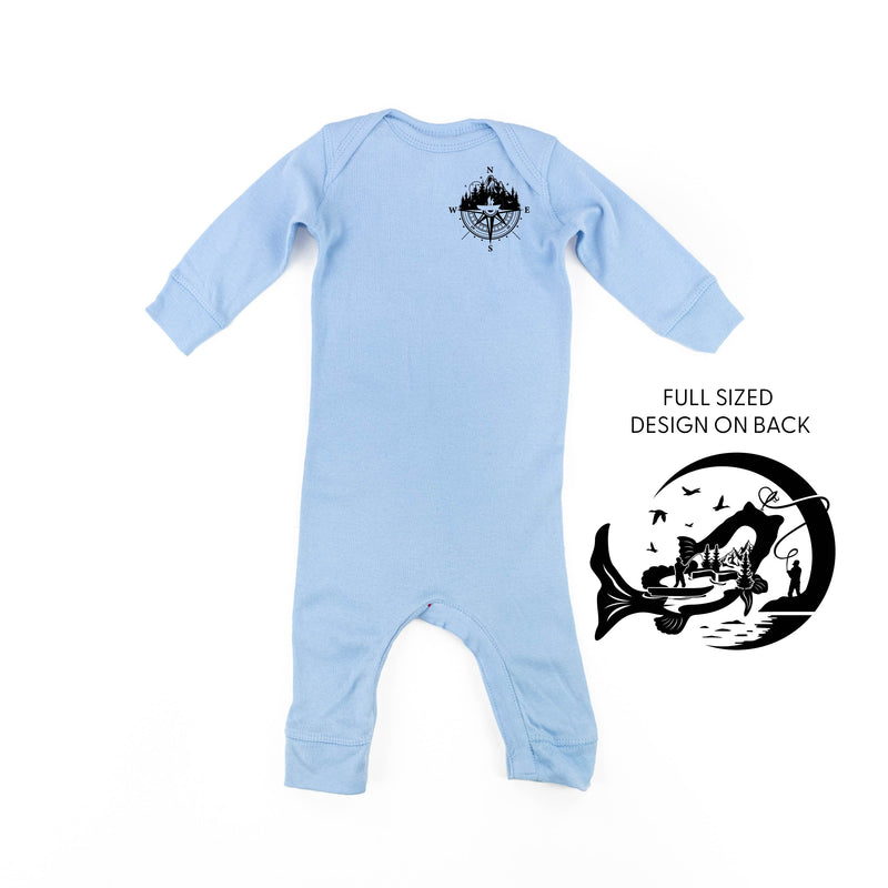 Fishing Compass - Fishing Scene (pf&b) - Baby Sleeper