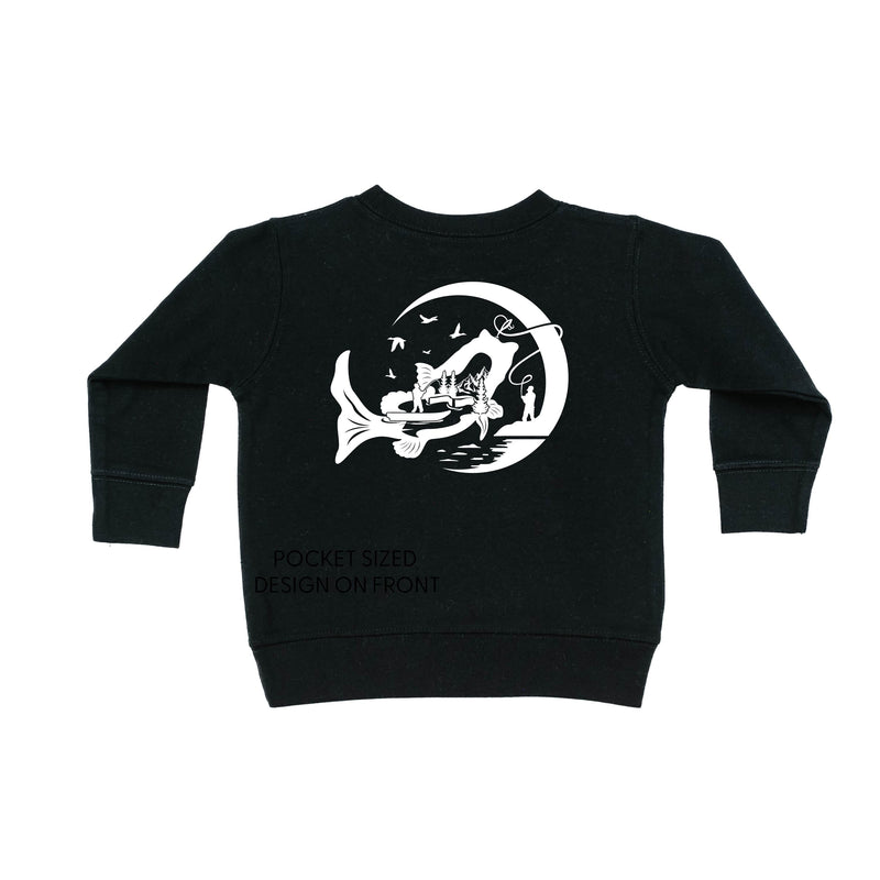 Fishing Compass - Fishing Scene (pf&b) - Child Sweater