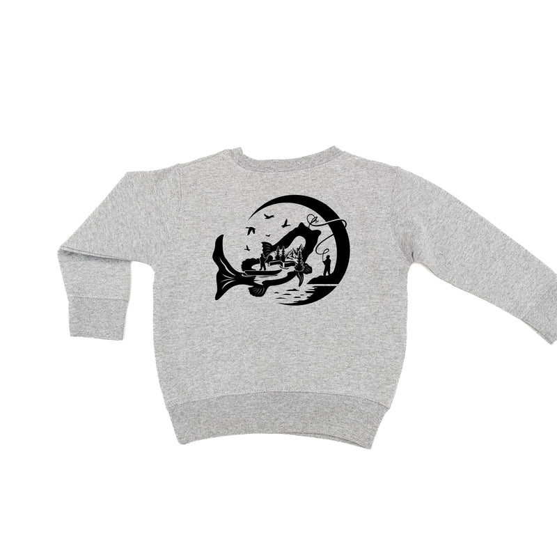 Fishing Compass - Fishing Scene (pf&b) - Child Sweater