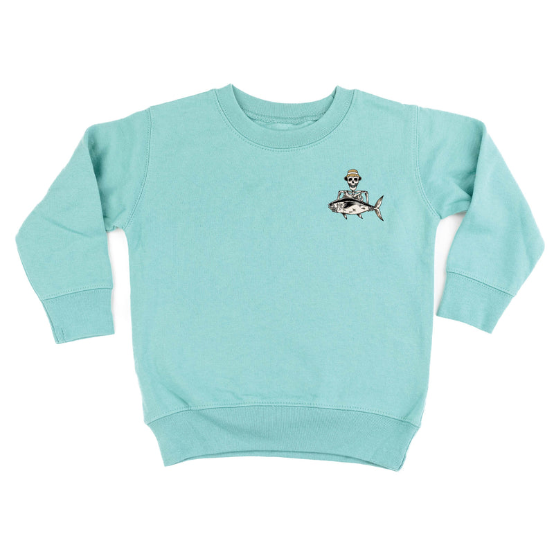 Fishing Skelly - Never Give Up (pf&b) - Child Sweater