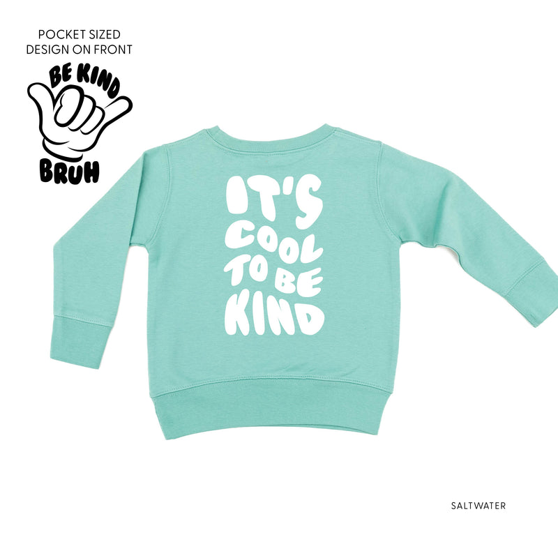 Be Kind Bruh - It's Cool to Be Kind (pf & b) - Child Sweater