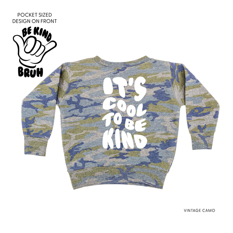 Be Kind Bruh - It's Cool to Be Kind (pf & b) - Child Sweater