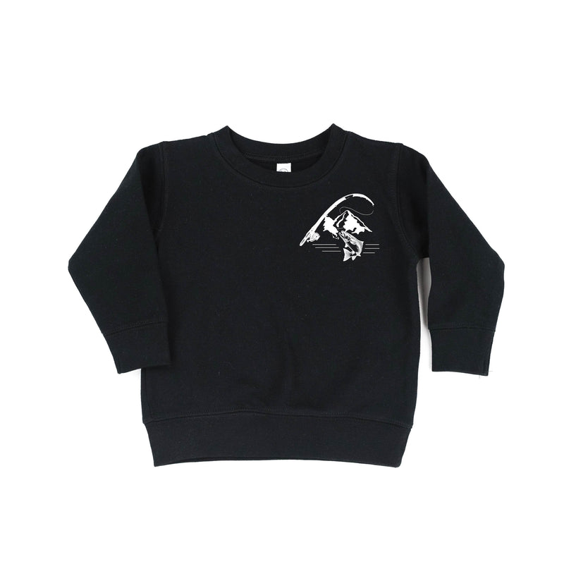 Mountain Fish & Pole - Fish On (pf&b) - Child Sweater