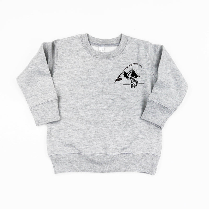 Mountain Fish & Pole - Fish On (pf&b) - Child Sweater
