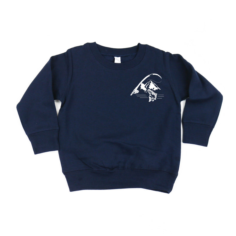 Mountain Fish & Pole - Fish On (pf&b) - Child Sweater