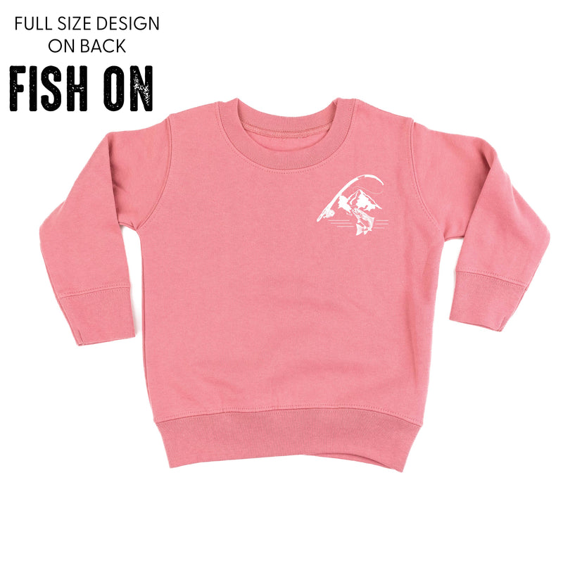 Mountain Fish & Pole - Fish On (pf&b) - Child Sweater