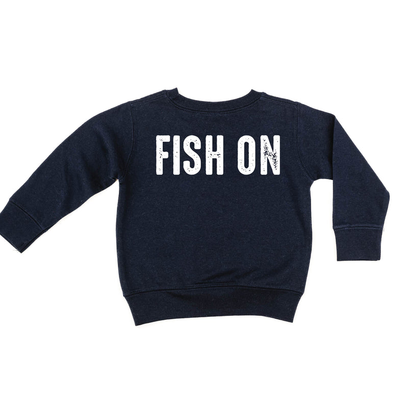 Mountain Fish & Pole - Fish On (pf&b) - Child Sweater