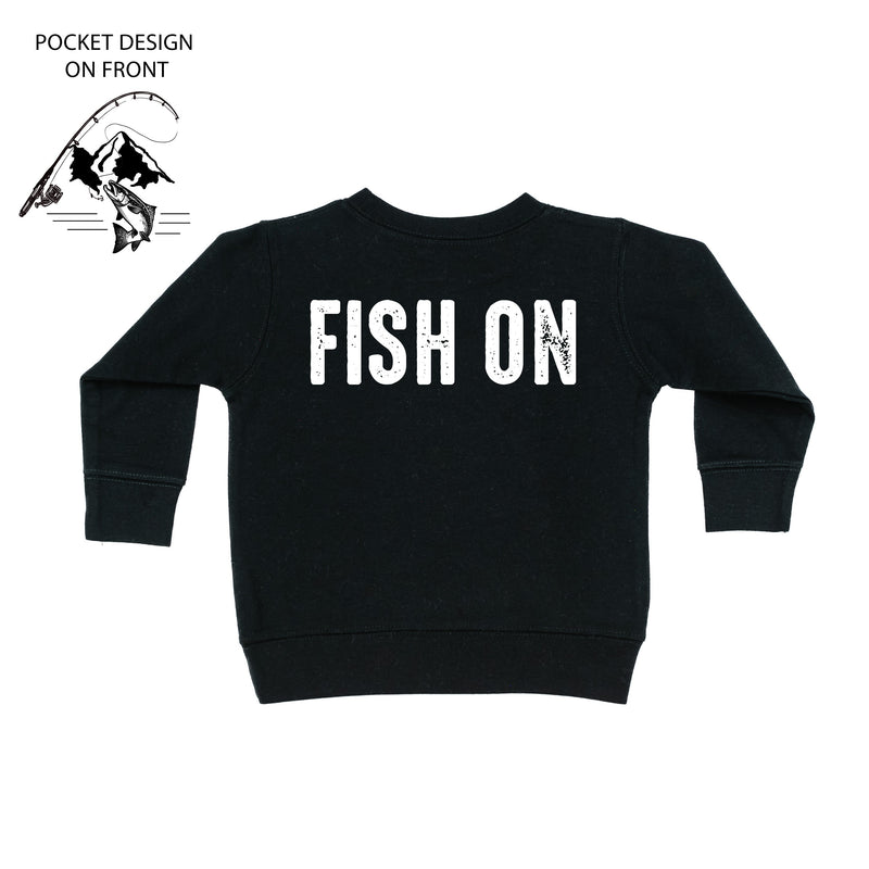 Mountain Fish & Pole - Fish On (pf&b) - Child Sweater