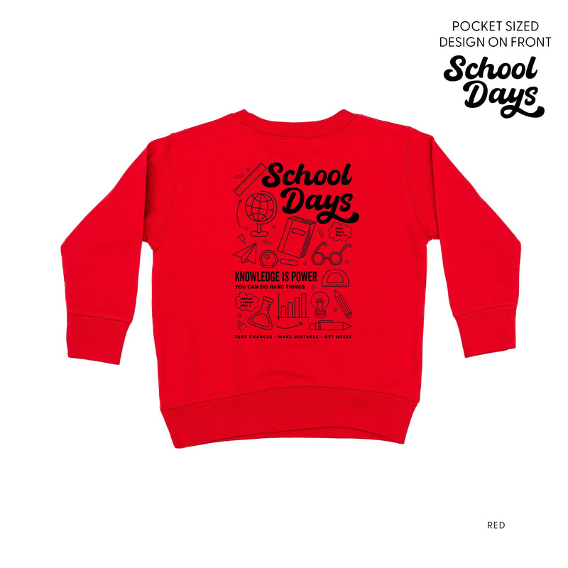 School Days - School Day Items (pf & b) - Child Sweater