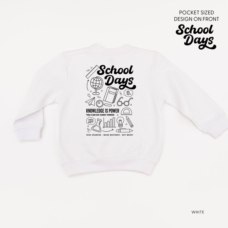 School Days - School Day Items (pf & b) - Child Sweater