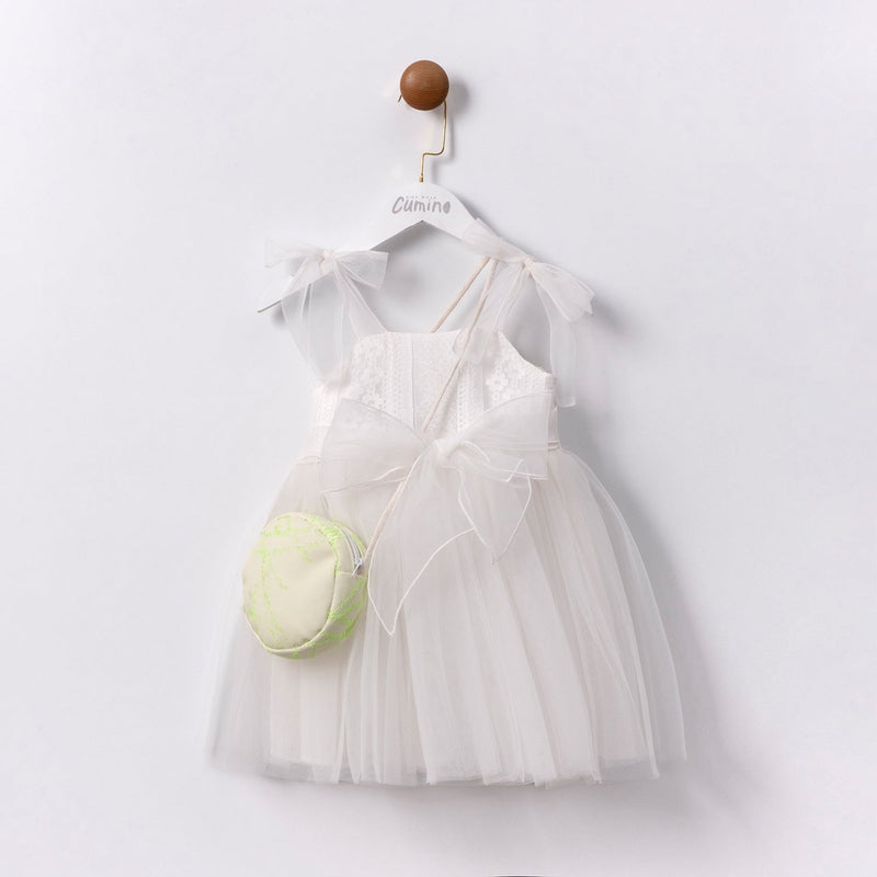 Ivory Dress & Matching Mini Bag