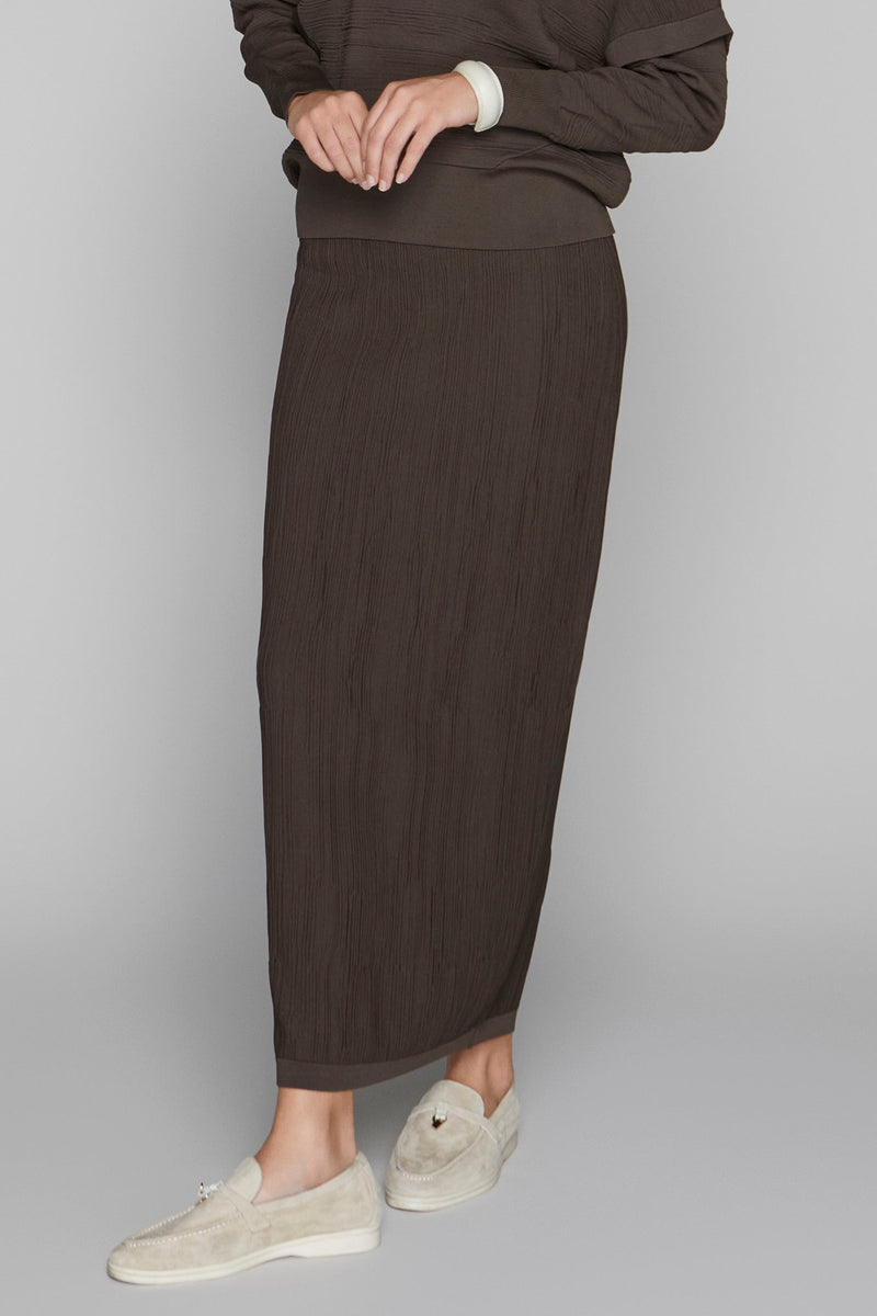 Canton Maxi Skirt in Cocoa