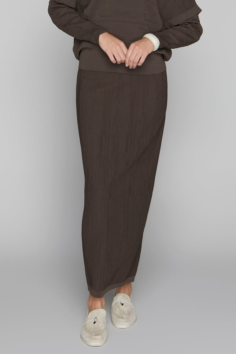 Canton Maxi Skirt in Cocoa