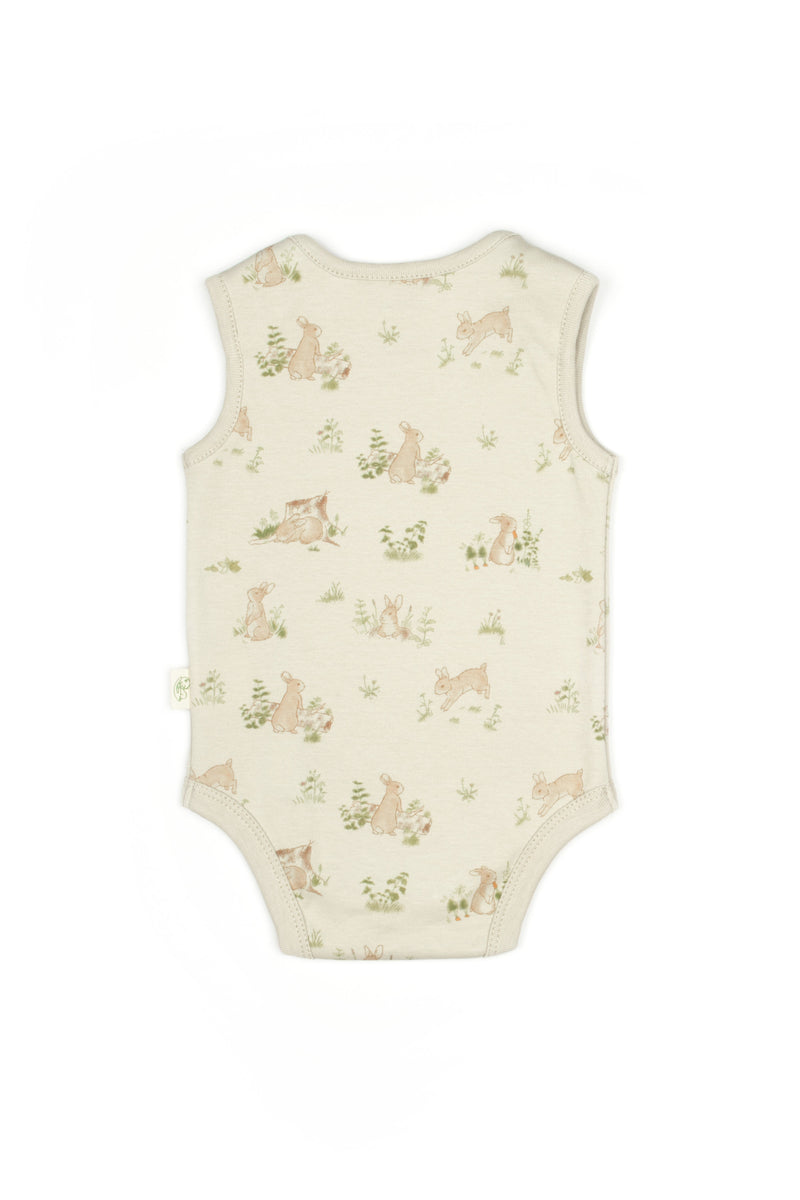 Bunny Sleeveless Organic Bodysuit