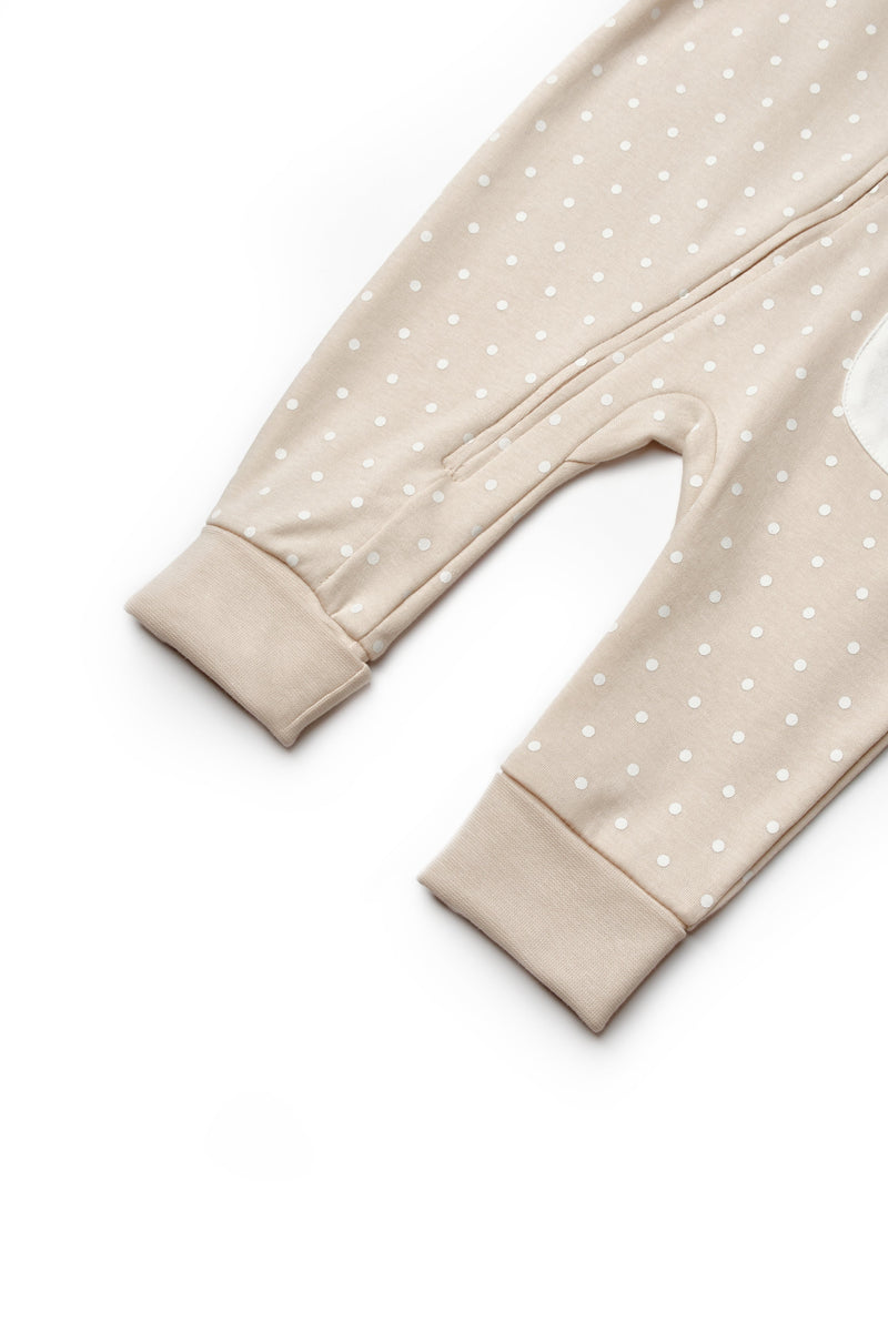 Teddy Brown Onesie Organic Cotton