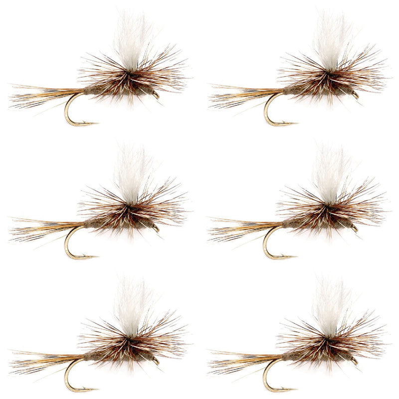 Adams Parachute Classic Dry Fly - 6 Flies Hook Size 16
