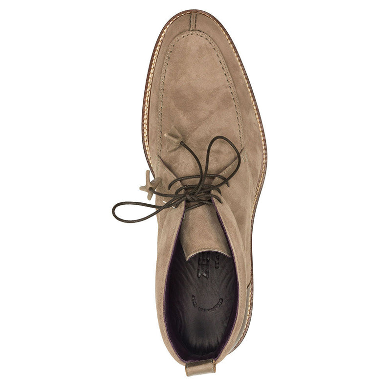 46-605-TPE CAMPO HIGH Italian Sueded Goatskin Chukka Boot, Taupe